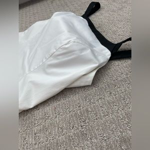 The Limited stretch dress white and black.